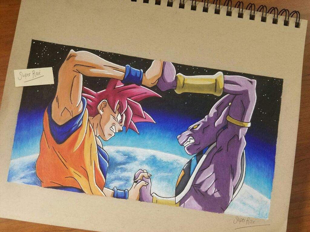 User Uploaded Image - Goku Vs Lord Beerus Drawing - HD Wallpaper 