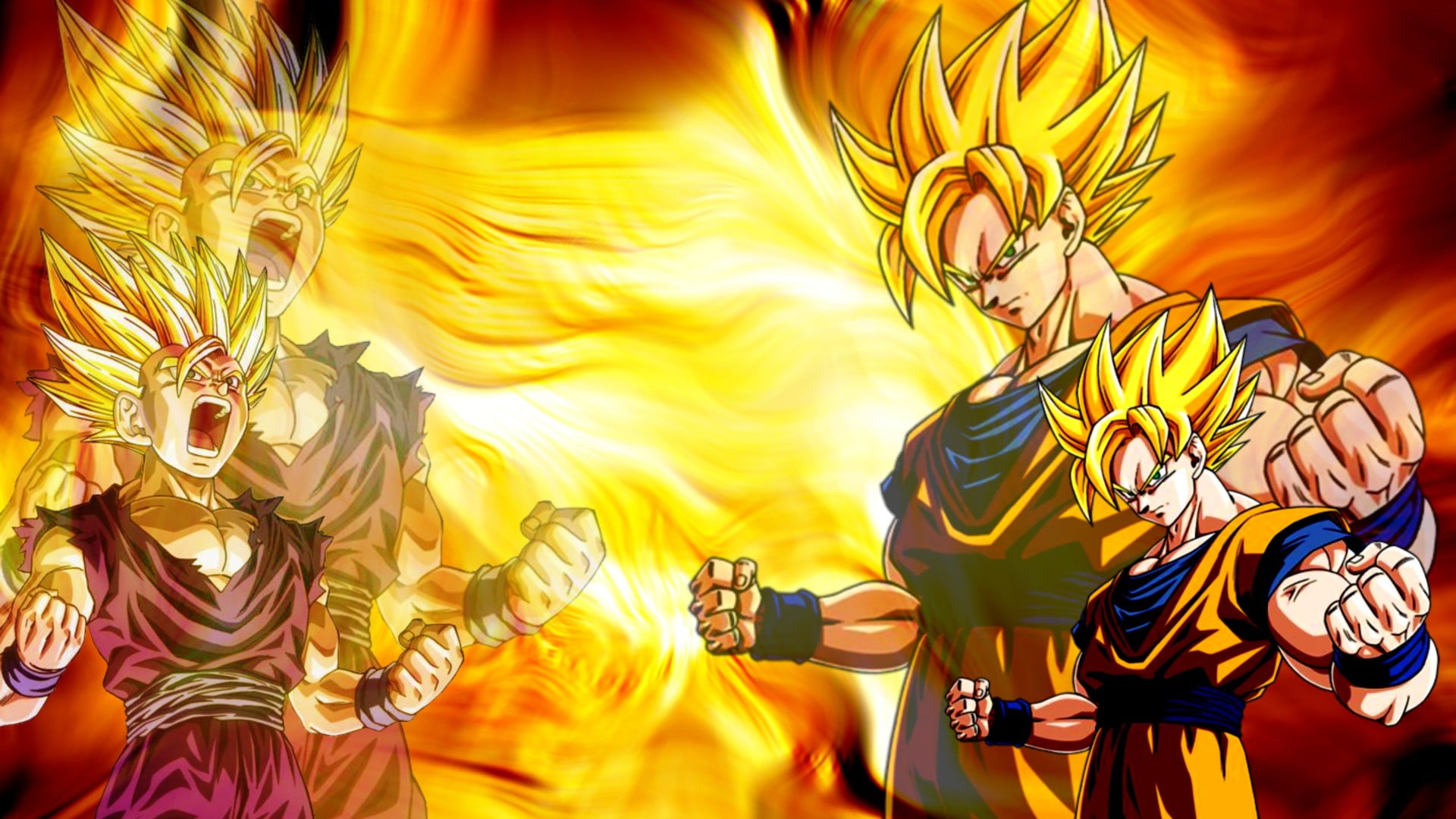 Goku And Gohan Super Saiyan 2 - HD Wallpaper 