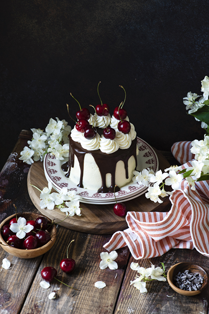 Торты С Кремом И Ягодами - HD Wallpaper 