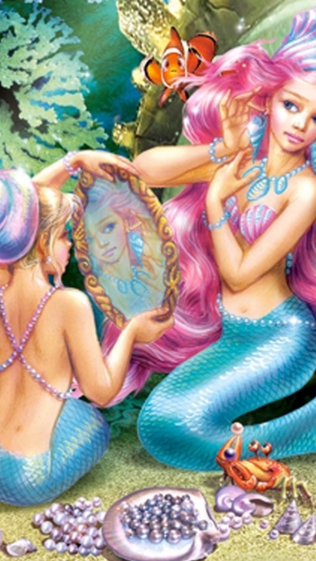 Colorful Pictures Of Mermaids - HD Wallpaper 