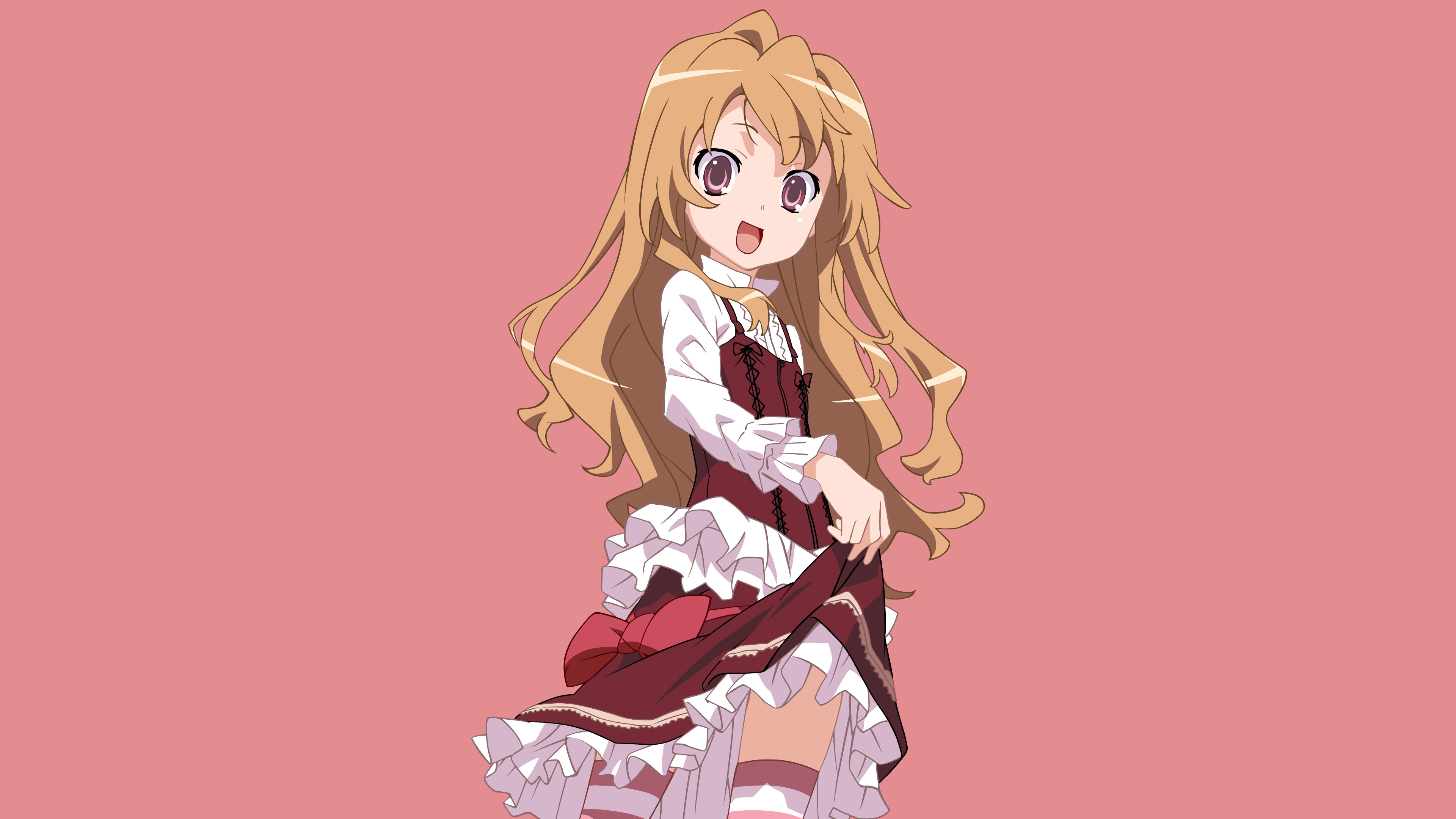 Anime Girl Lifting Skirt - HD Wallpaper 