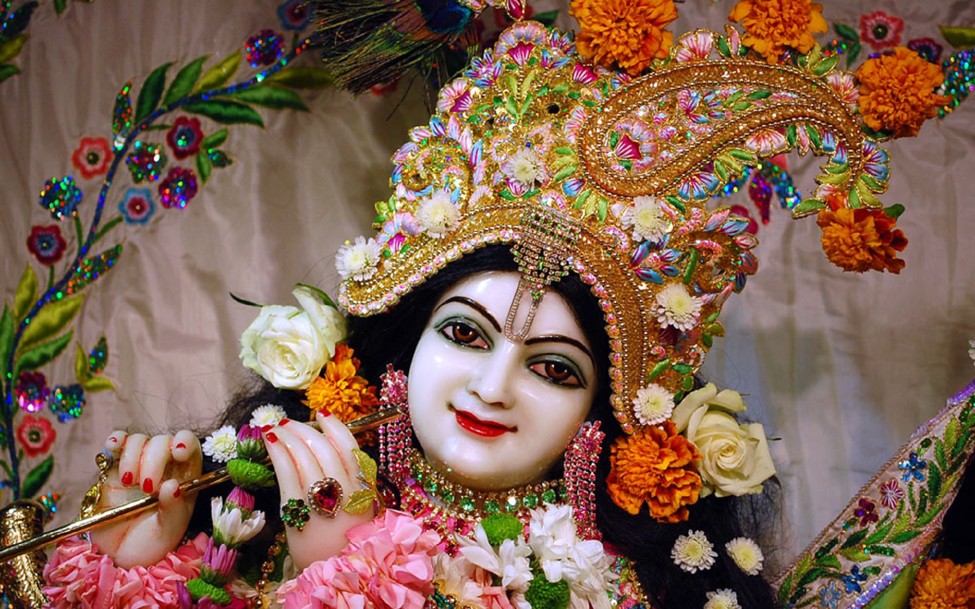 Happy Janmashtami Unique Large Full Hd Wallpaper Collection - Shri Krishna Wallpaper Janmashtami - HD Wallpaper 