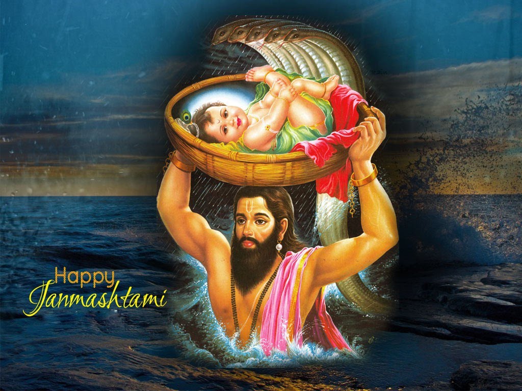 Krishna Janmashtami 2018 Images - Nand Baba With Krishna - HD Wallpaper 