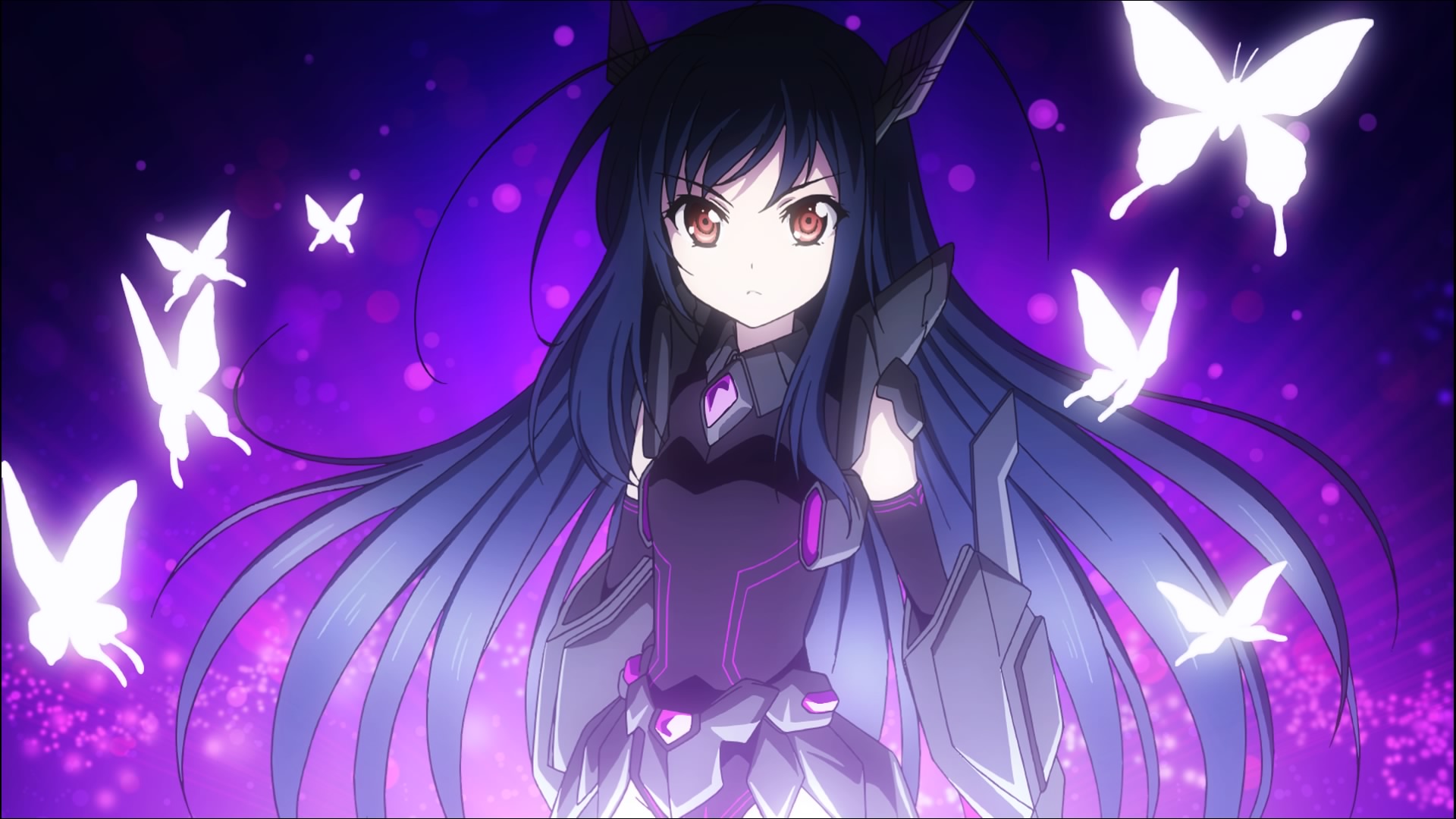 Accel World Dress Kuroyukihime Wallpaper X - Accel World Black Lotus - HD Wallpaper 