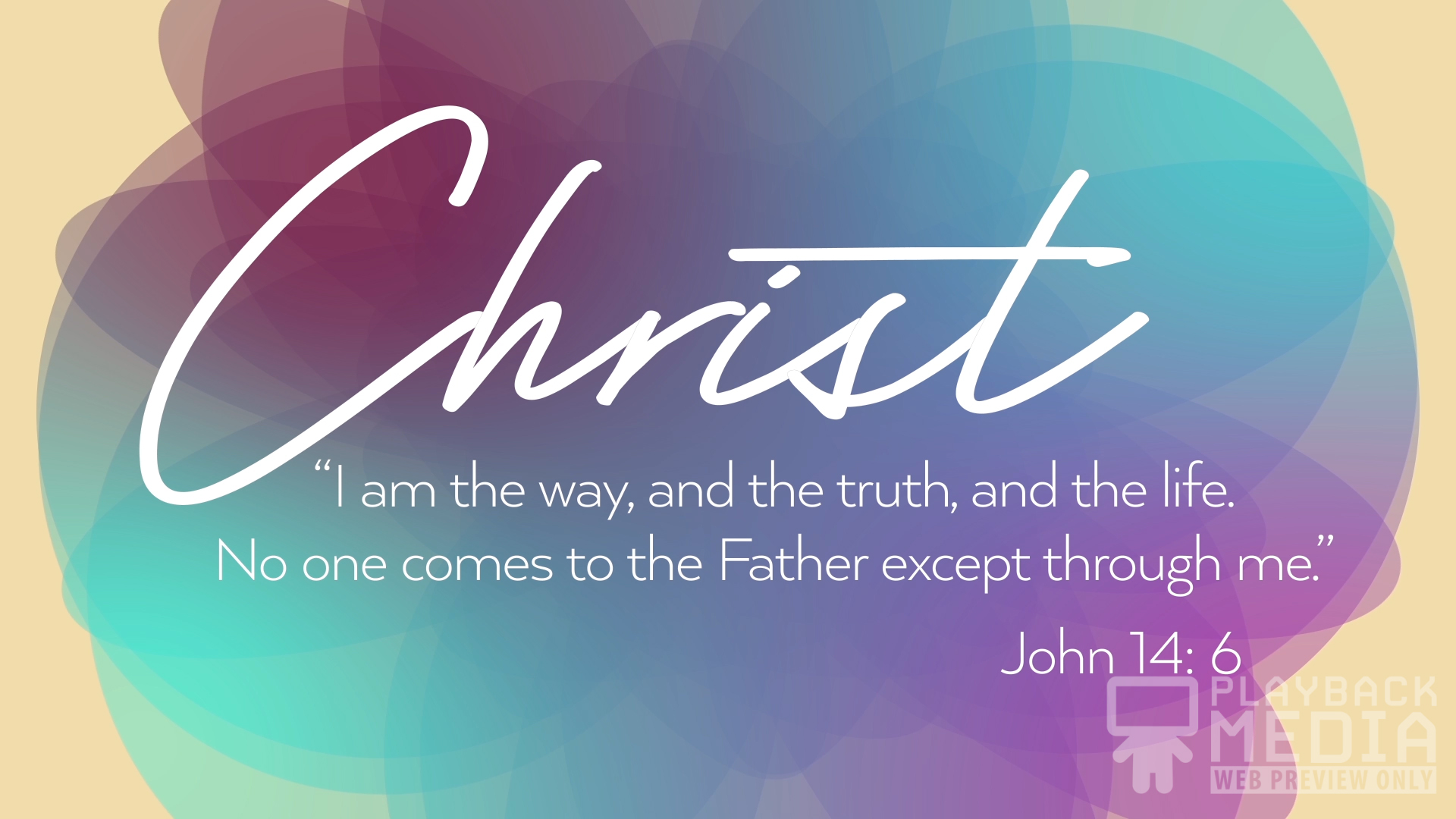 Christ Alone John Still Image - John14 6 - HD Wallpaper 