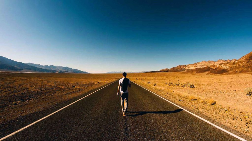 Sad Boy Wallpaper - Man Walking On Road - HD Wallpaper 