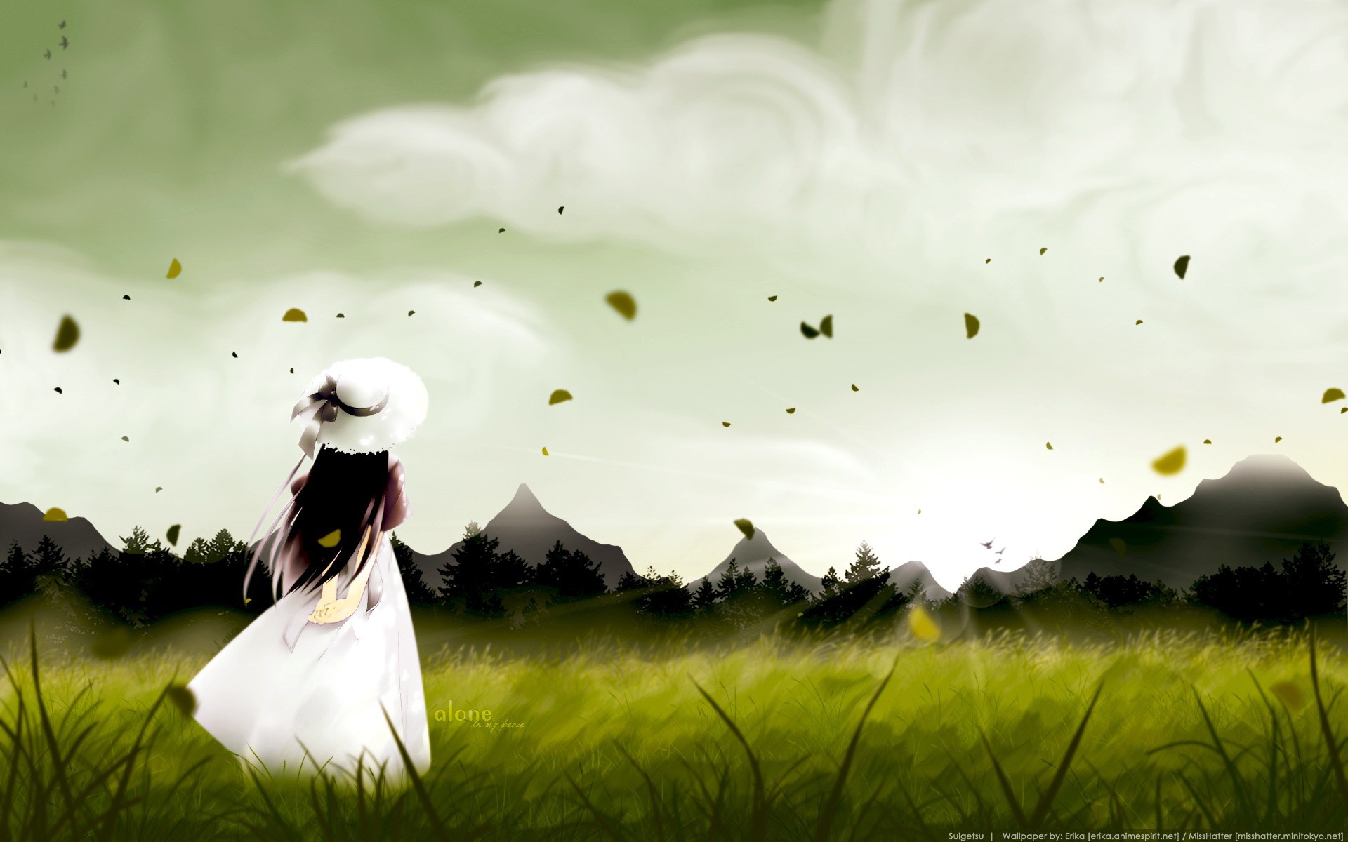 Alone Wallpaper Px Download - Hinh Nen Co Gai Buon - HD Wallpaper 