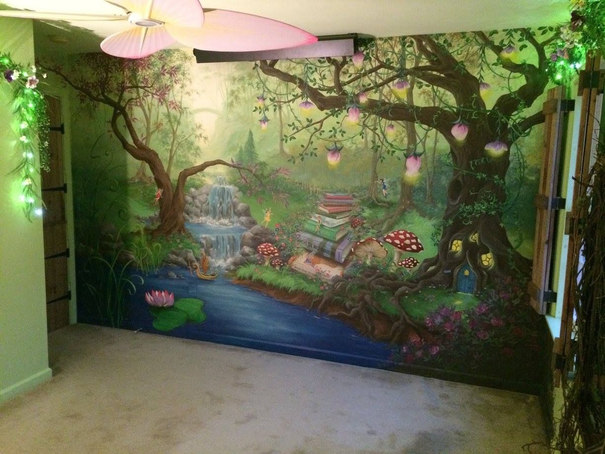 Fairy Forest Wall Mural - HD Wallpaper 