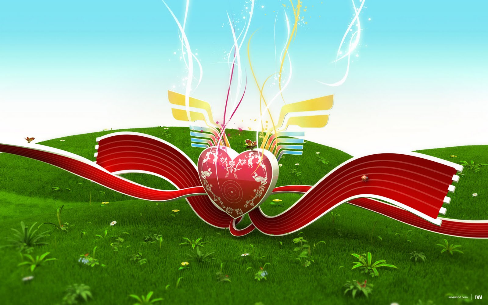 3d Love Wallpapers For Windows 7 - HD Wallpaper 