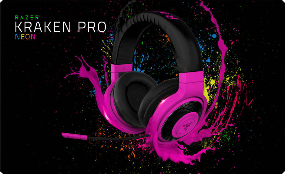 Razer Kraken Pro V2 Neon - HD Wallpaper 