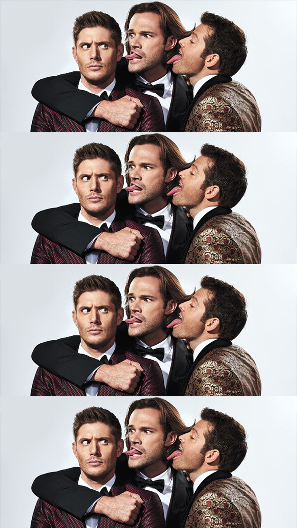 Misha, Jasen, Jared  entertainment Weekly Lockscreens - Jared Jensen And Misha - HD Wallpaper 