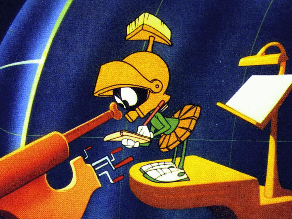 Marvin Wallpaper - Marvin The Martian Telescope - HD Wallpaper 