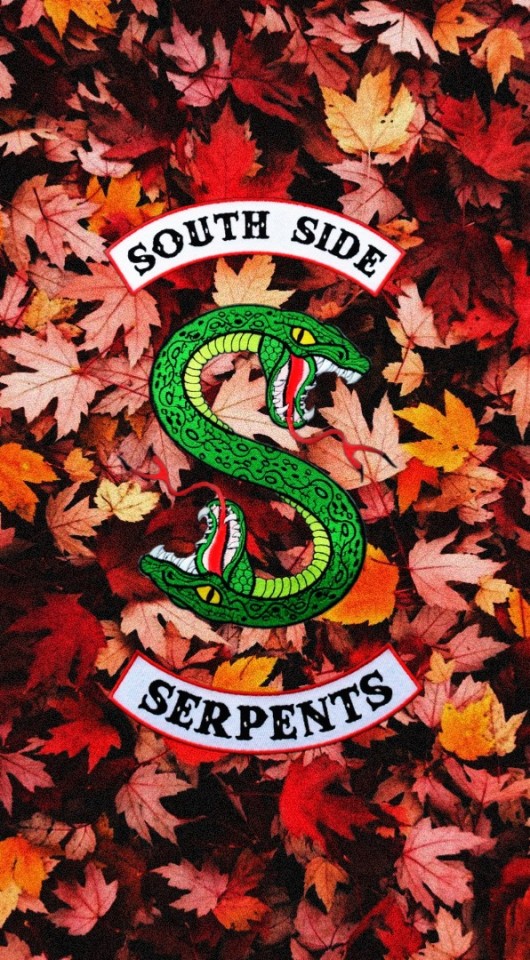 Pumpkins With Southside Serpents Logo - Con Hojas De Otoño - HD Wallpaper 