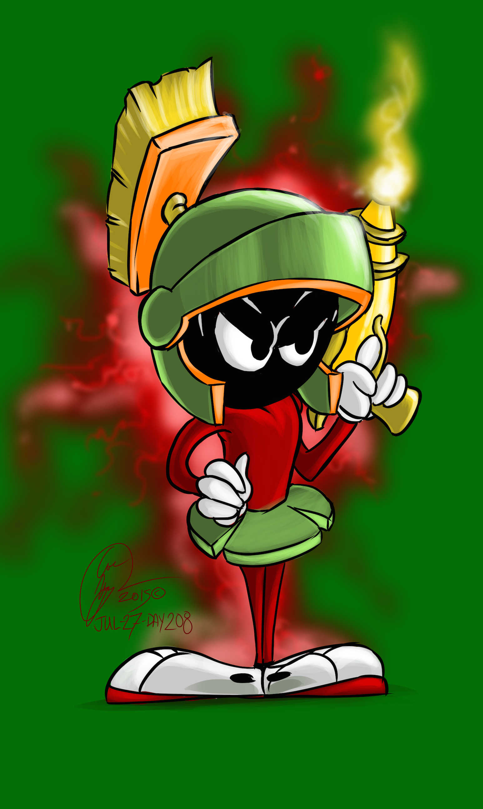 Marvin The Martian - Angry Marvin The Martian - 1545x2588 Wallpaper ...
