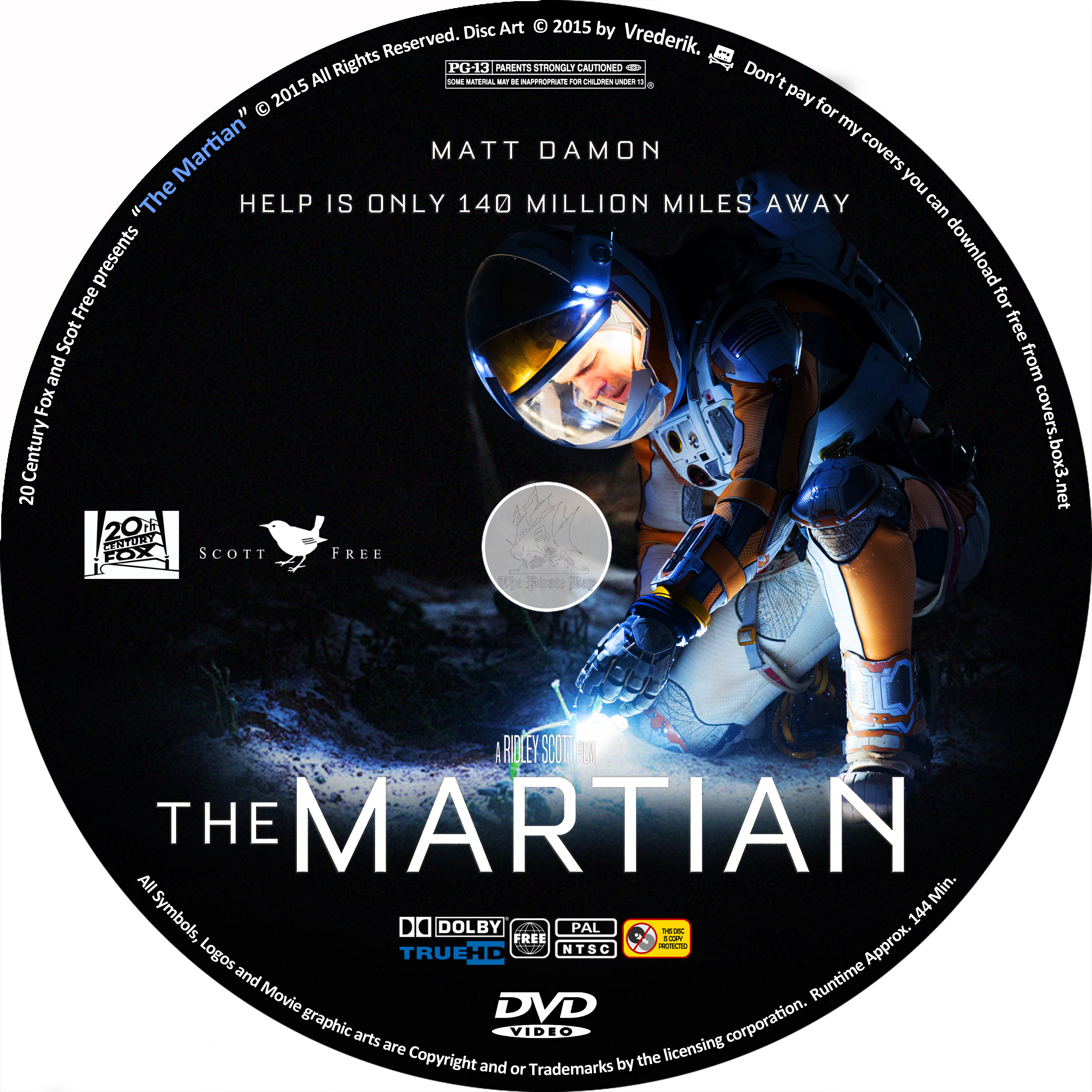 Cover Blu Ray The Martian 2015 - HD Wallpaper 
