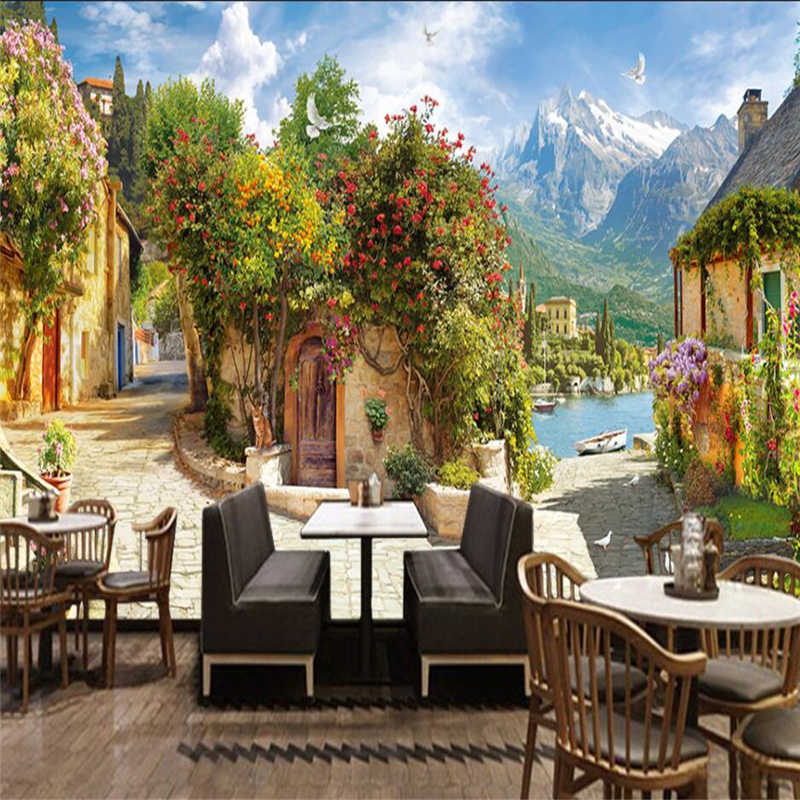 Wellyu Retro Retro European Rural Landscape Phone Background - Wallpaper - HD Wallpaper 