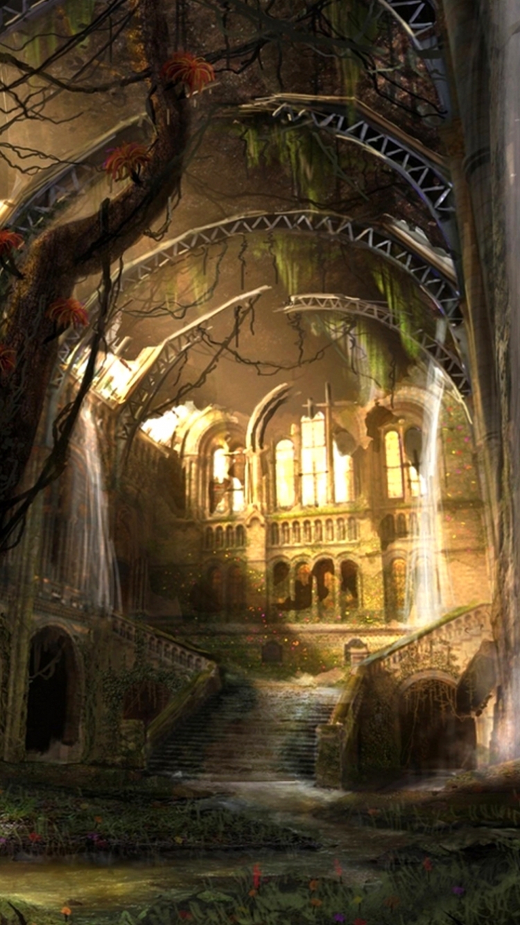 Fantasy Landscape Wallpaper Iphone - HD Wallpaper 