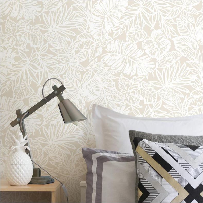 20 Subtle Pattern Peel &amp - Roommates Tropical Leaf Peel And Stick Wallpaper - HD Wallpaper 