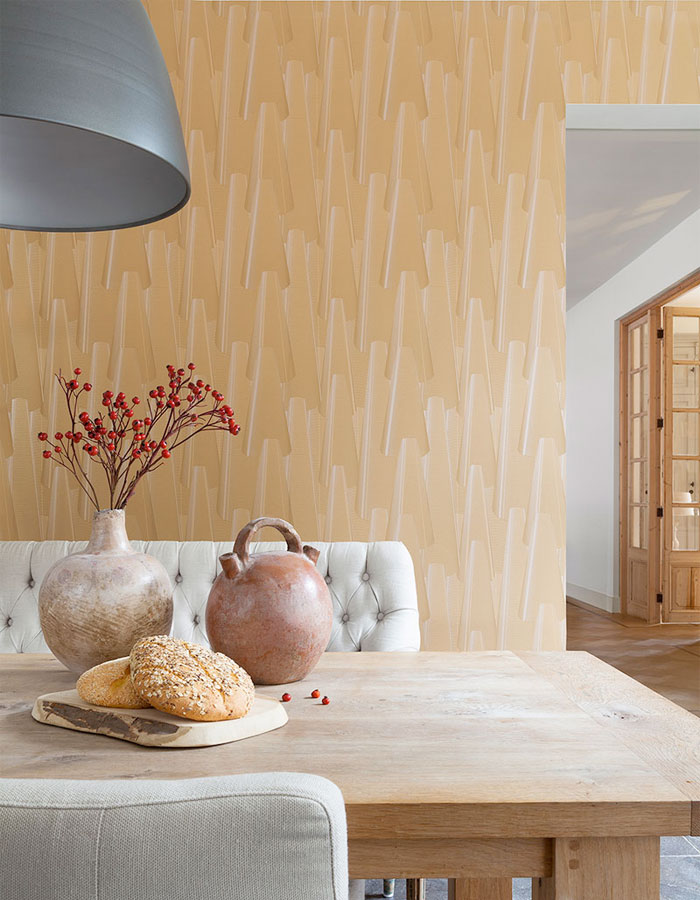Ochre Cone Dining Room Wallpaper R2292 - Noordwand 68607 - HD Wallpaper 