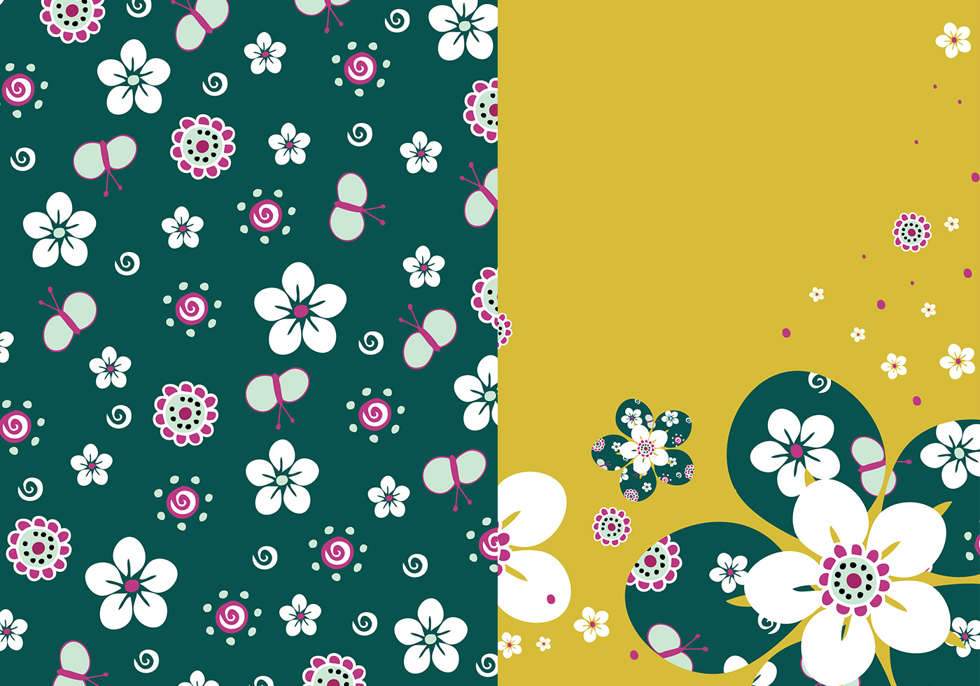 Emerald Floral Photoshop Wallpaper Pack - Papel Tapiz Color Esmeralda - HD Wallpaper 