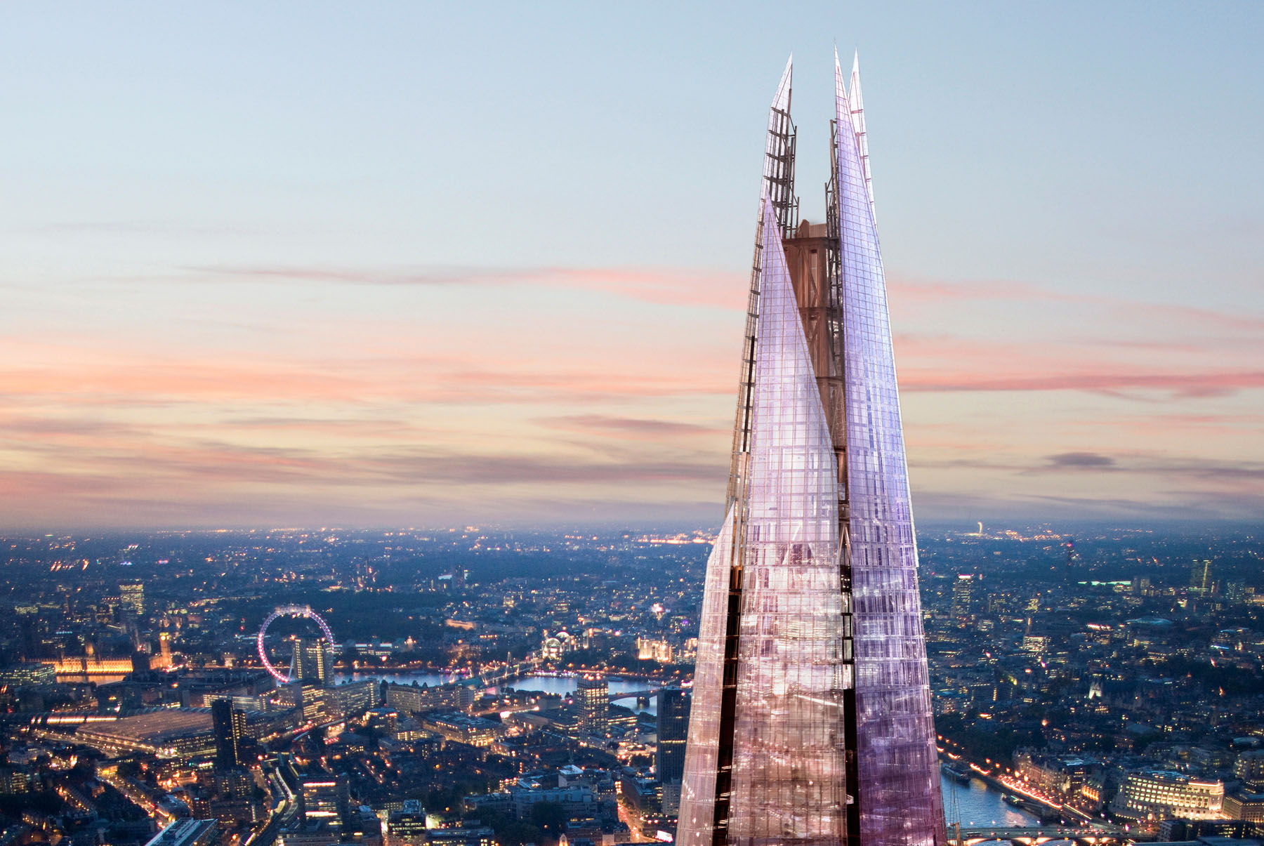 London Shard Wallpaper - Birds Eye View London - HD Wallpaper 
