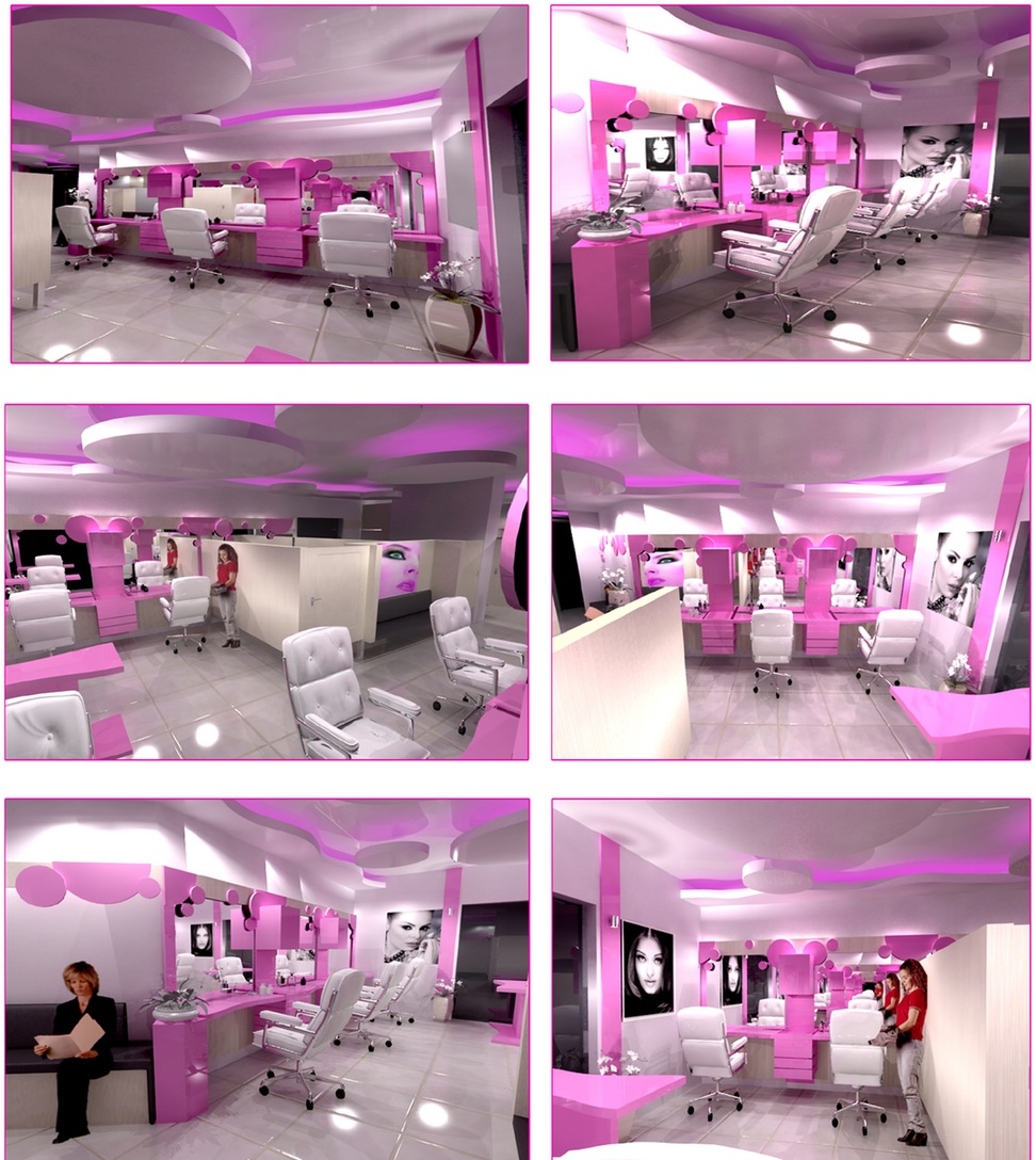 Gagnant Interior Design For Beauty Shop - Beautyparlour Setup - HD Wallpaper 
