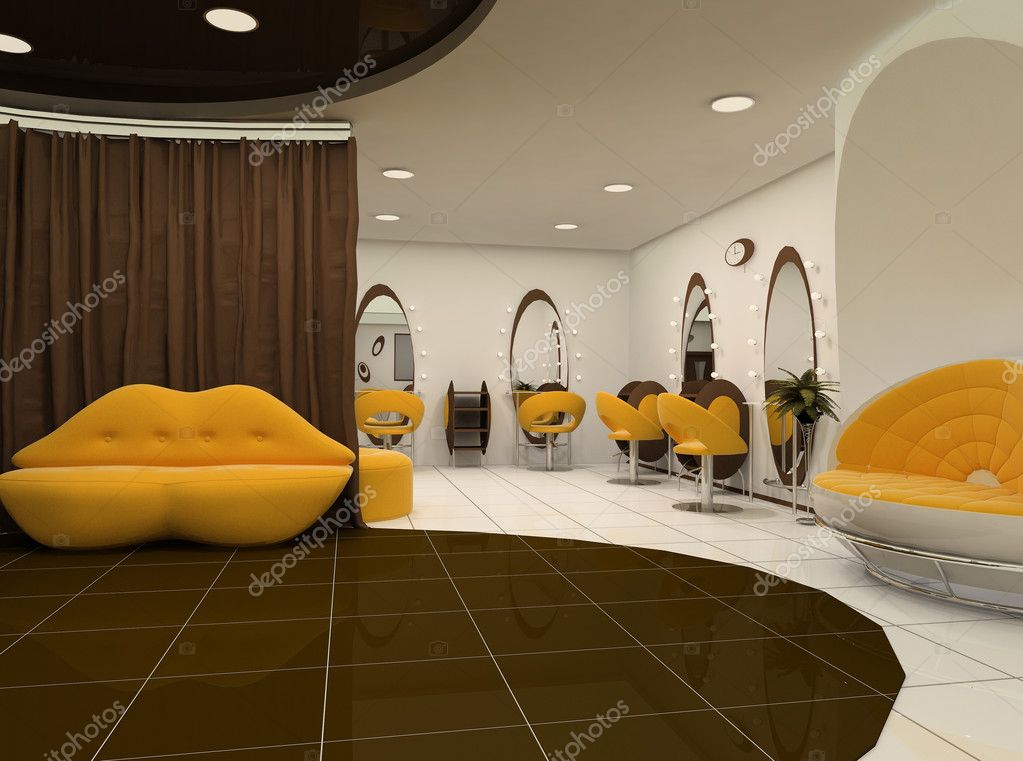 Beauty Salon Room Drawing - HD Wallpaper 