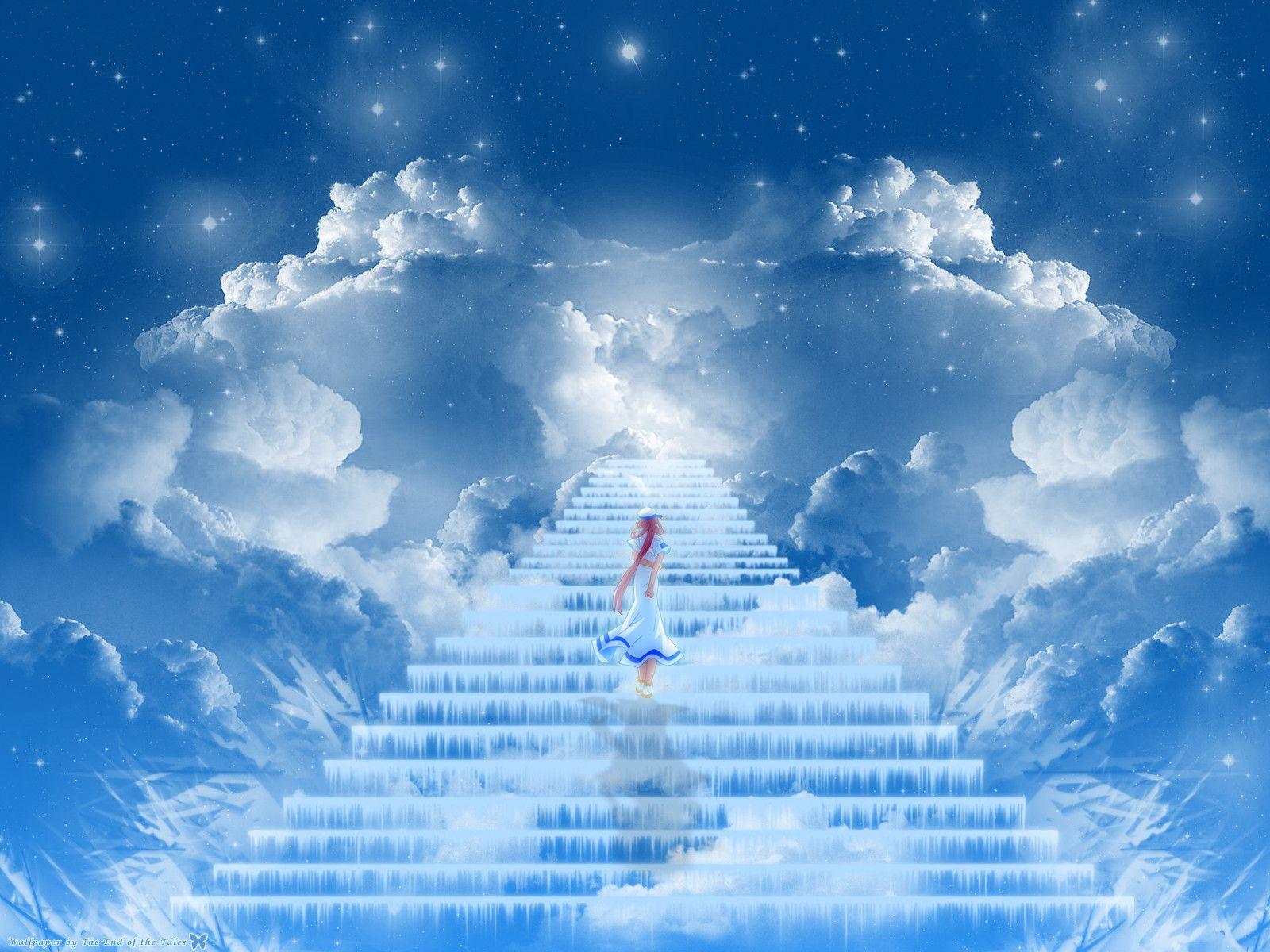 5 Kb, Stairway To Heaven - Angel Stairway To Heaven - HD Wallpaper 