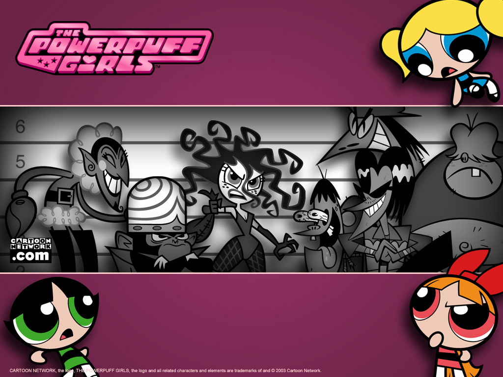 Ppg Wallpaper - Powerpuff Girls Wallpaper With Villains - HD Wallpaper 