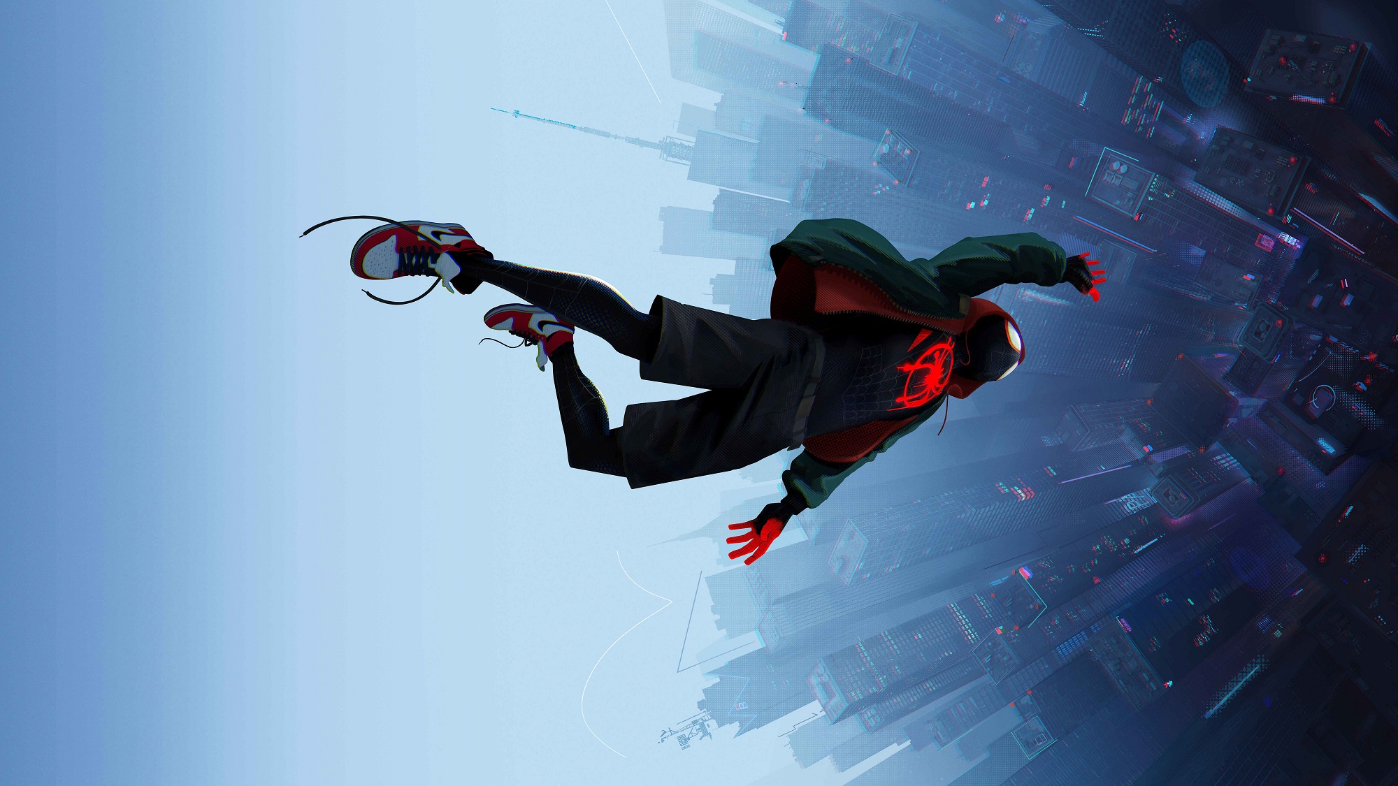 Spider Man Into The Spider Verse Wallpaper - Spiderman Into Spider Verse - HD Wallpaper 