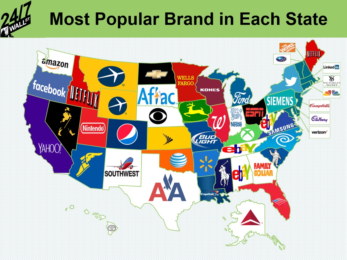 24-7 Most Popular Brand In Each State - Most Popular Clothing Brand By State - HD Wallpaper 