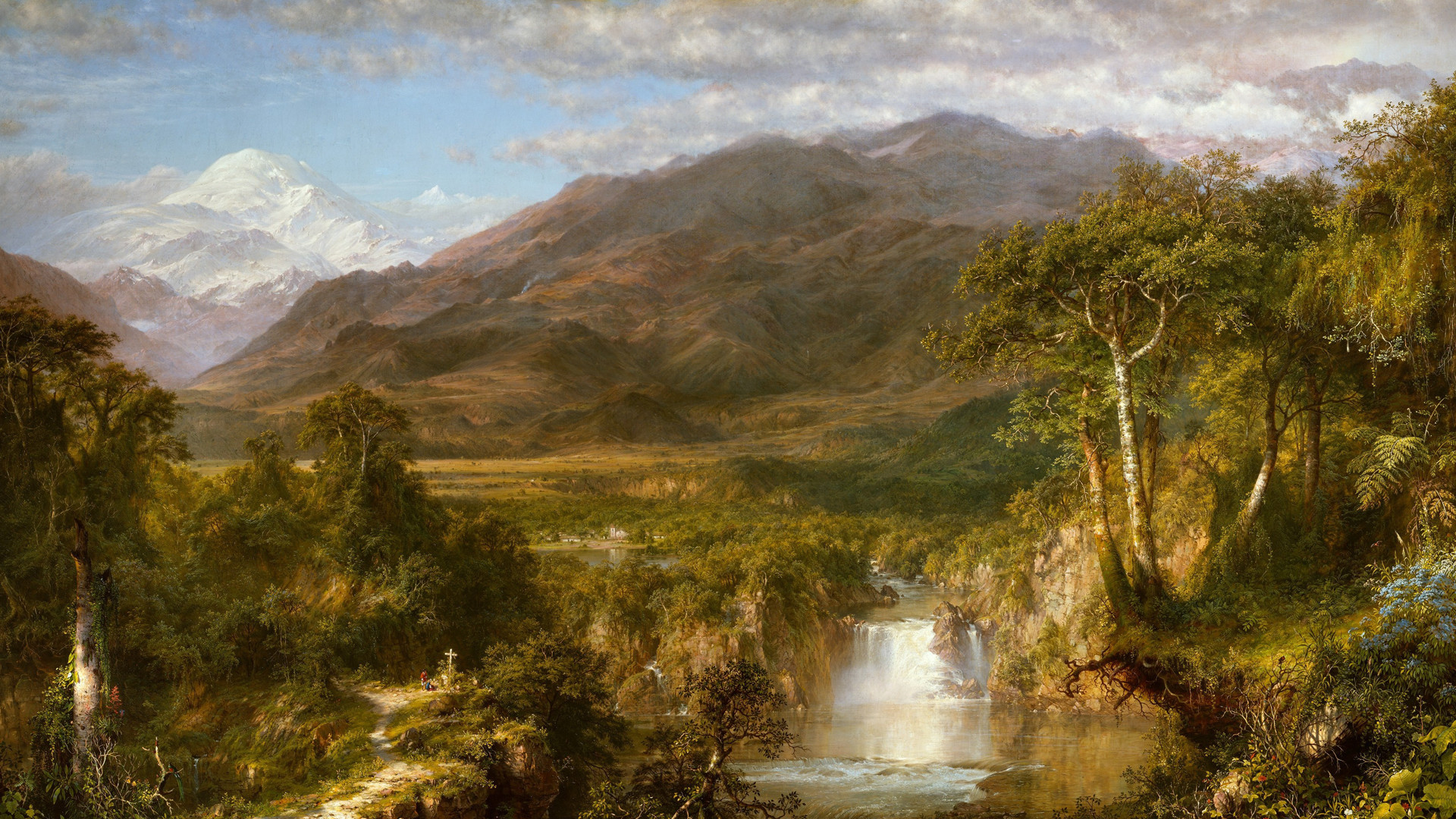 Famous Wallpapers For Desktop Group - Frederic Edwin Church Hudson River Paintings - HD Wallpaper 