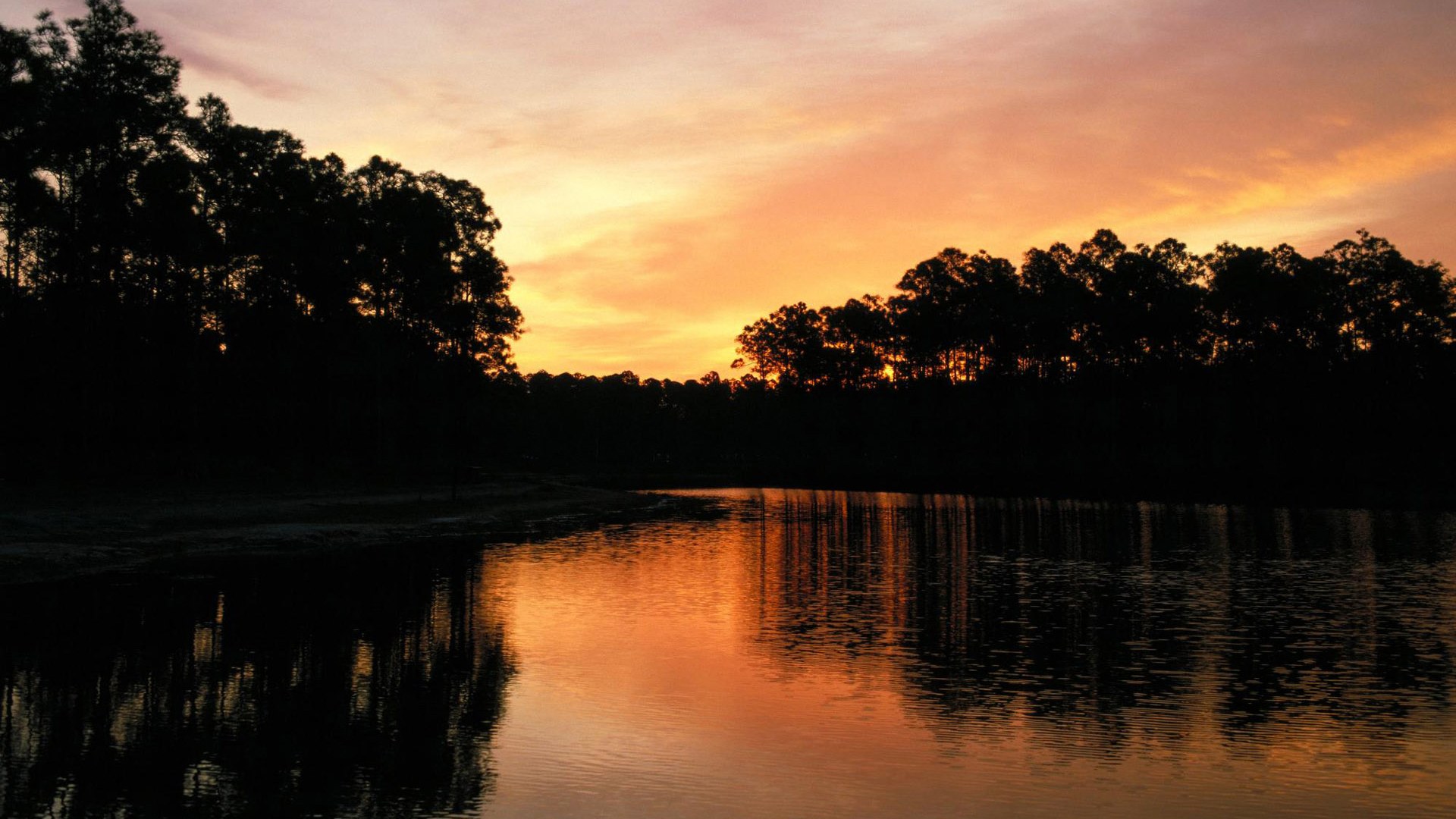 1080p Widescreen Wallpapers Hd Hd Wallpapers, Backgrounds - Lake Wallpaper Sunset - HD Wallpaper 