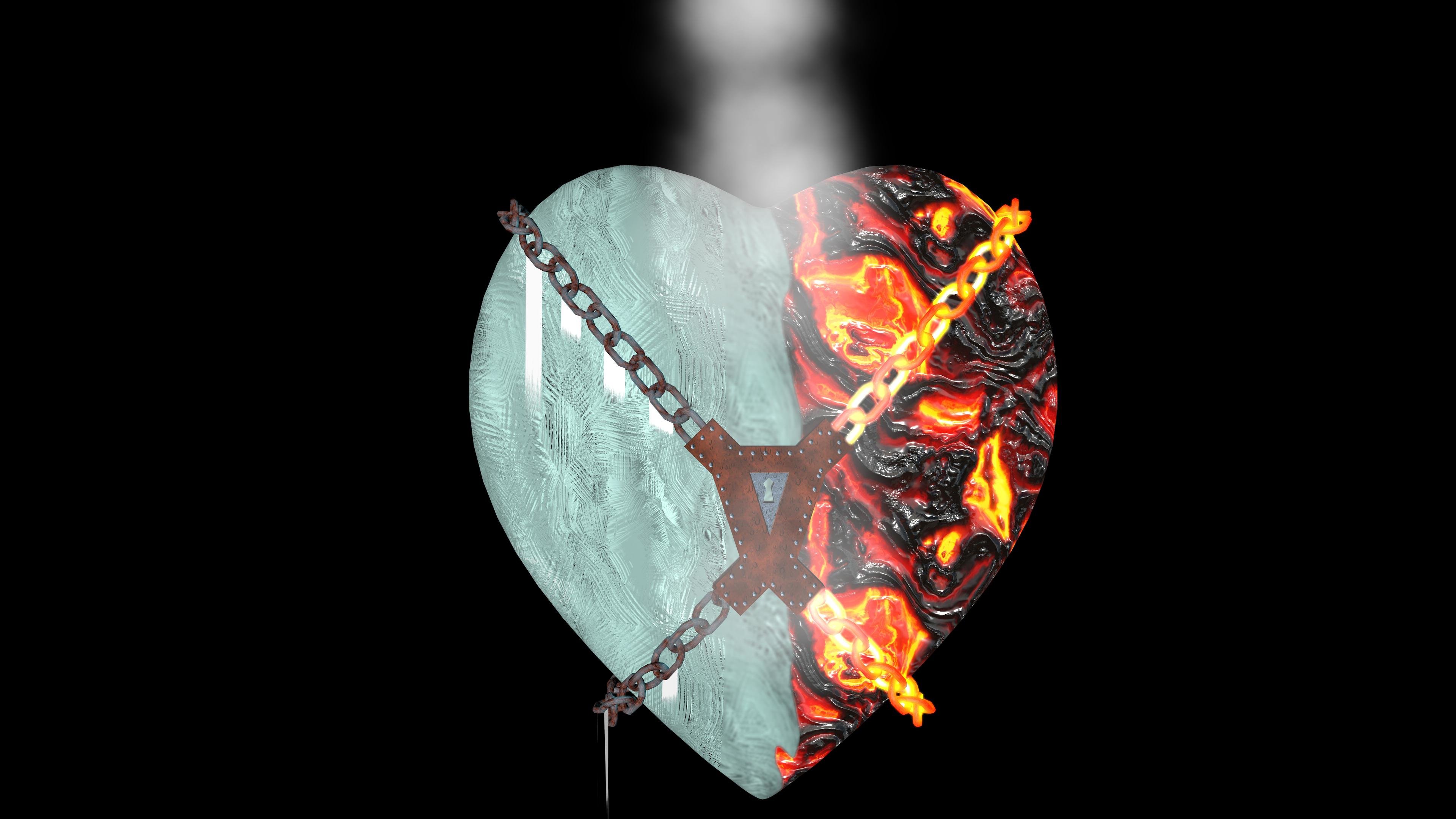 Awesome Heart Free Wallpaper Id - Love - HD Wallpaper 