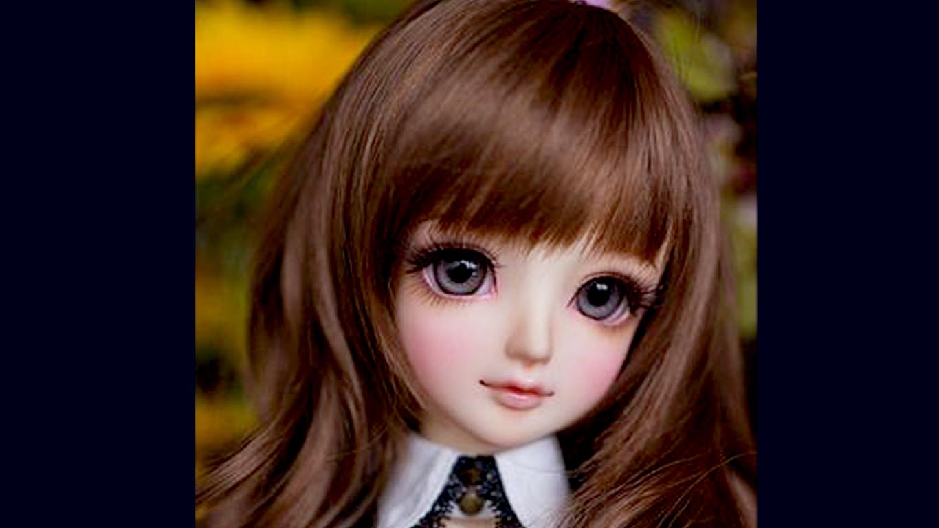 Anime Doll Brown Hair - HD Wallpaper 