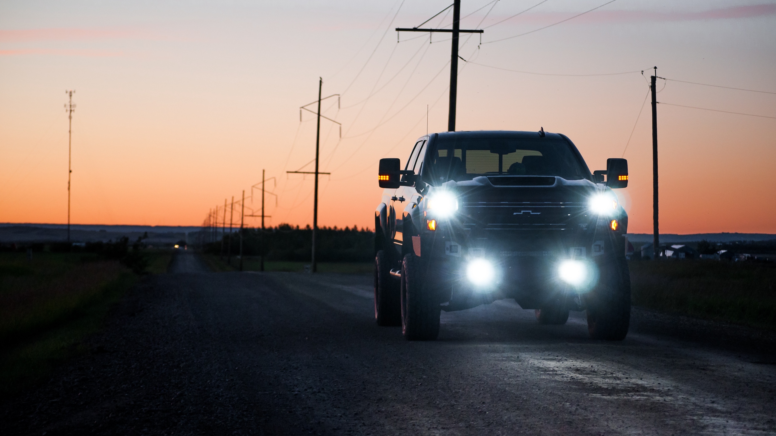 Wallpaper Of Auto, Off-road Vehicle, Night, Lights, - Iphone Wallpaper Pick Up Truck - HD Wallpaper 