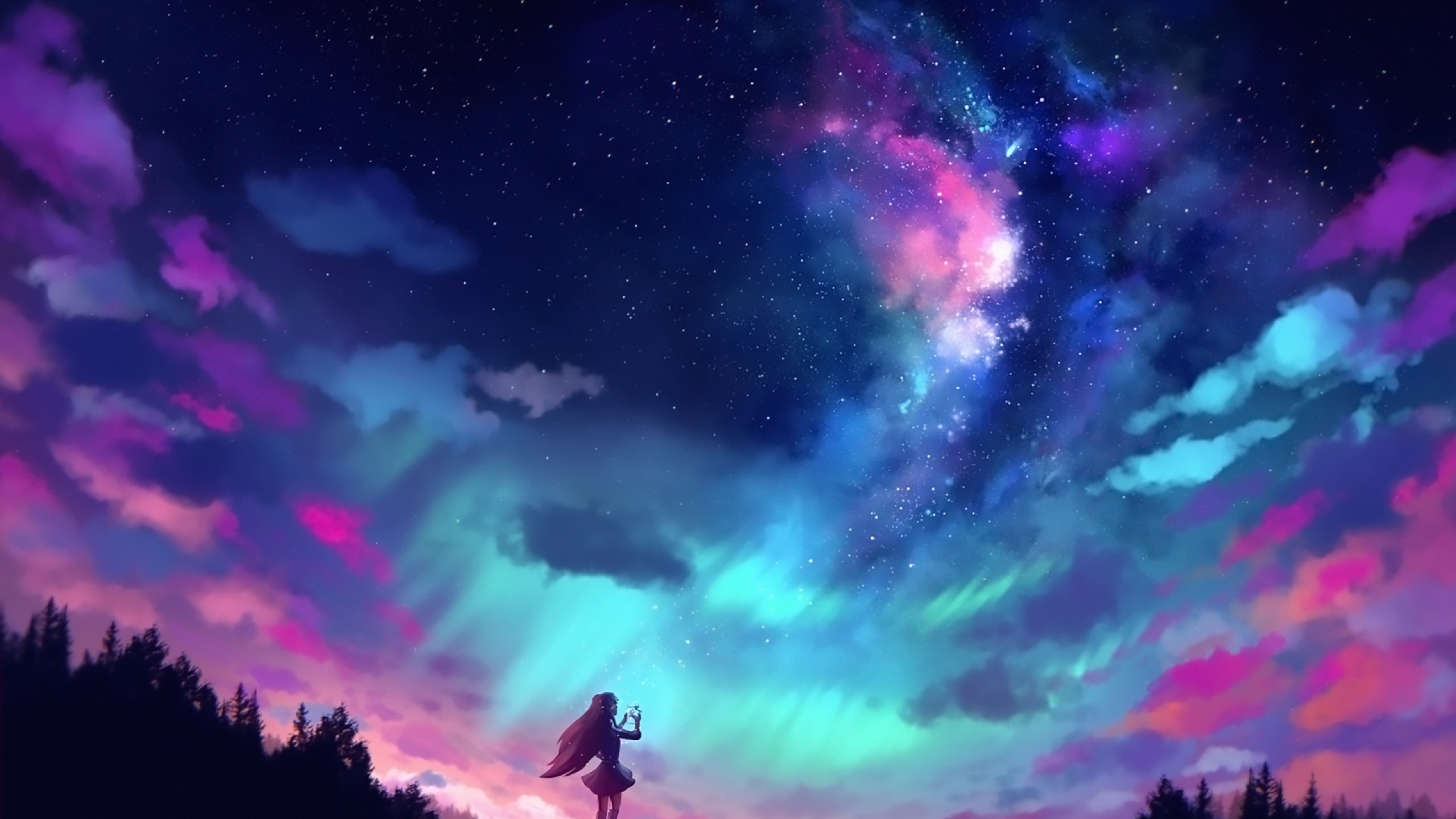 Anime Sky Wallpaper 4k - 2560x1440 Wallpaper 