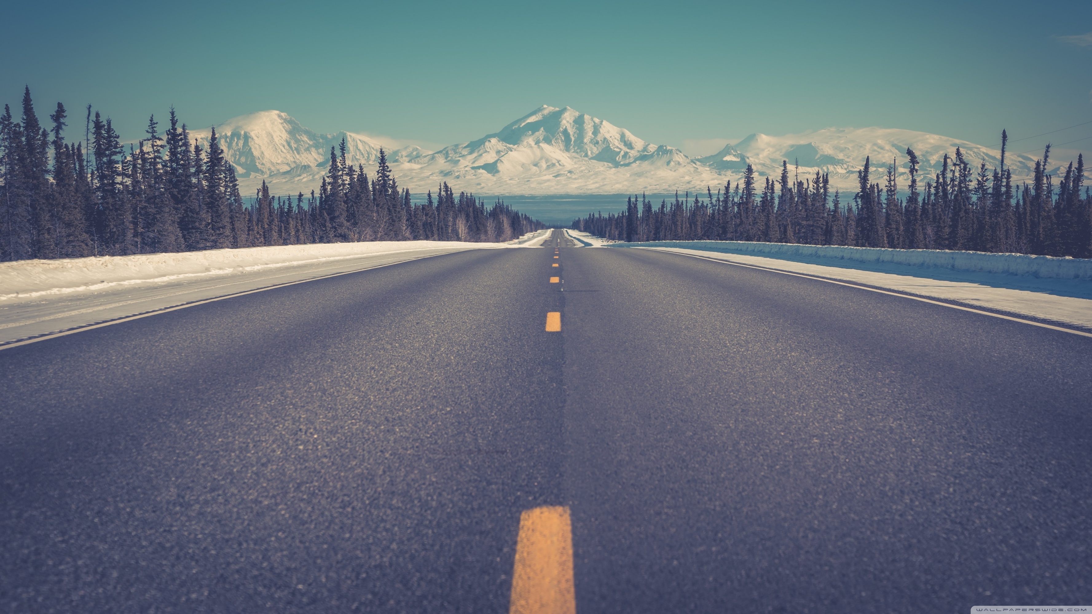 Hd Wallpaper Straight Road - HD Wallpaper 