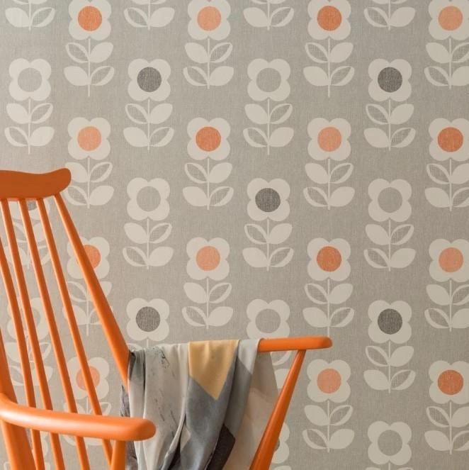 Orange Wall Paper - HD Wallpaper 