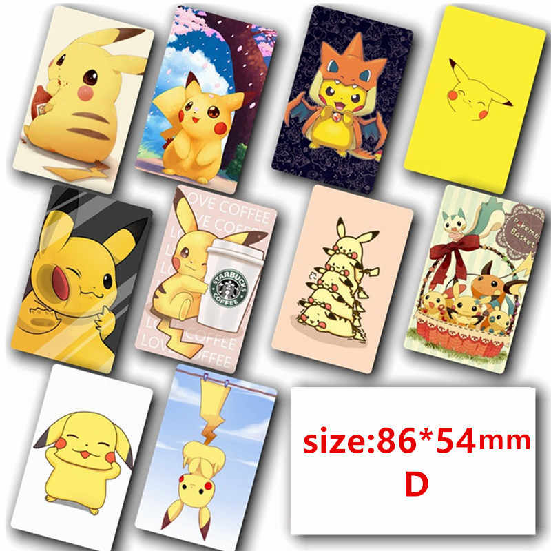 10pc/l Pokemon Card Sticker For Credit Card Decorations - Ic カード ステッカー ポケモン - HD Wallpaper 