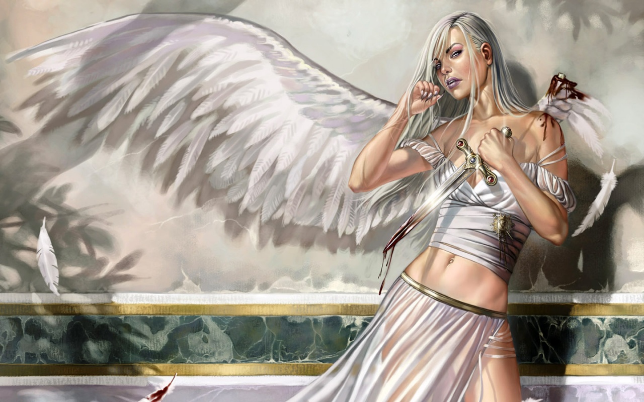 Beautiful Angel - One Winged Angel Female - HD Wallpaper 