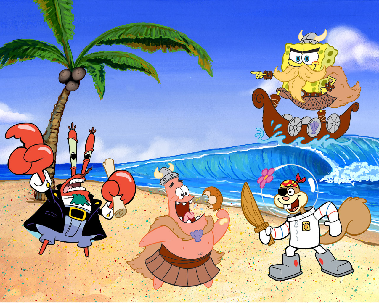 Spongebob 5 Differences - HD Wallpaper 