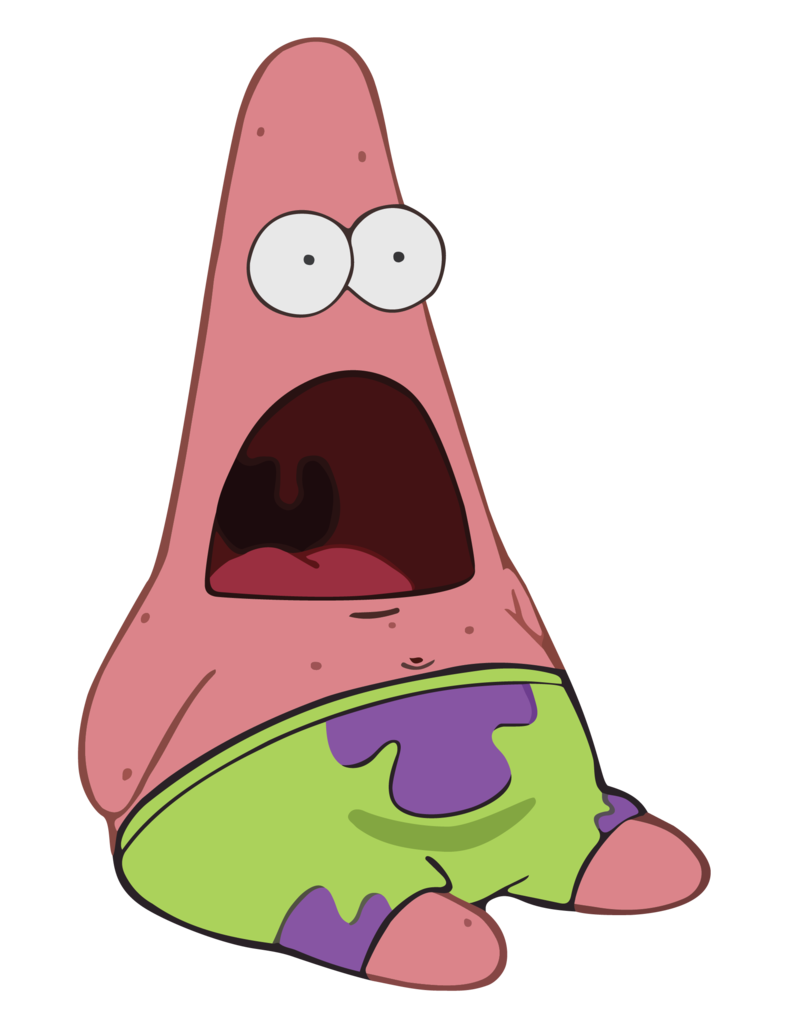 Surprised Patrick Wallpaper - Patrick Star Transparent - HD Wallpaper 