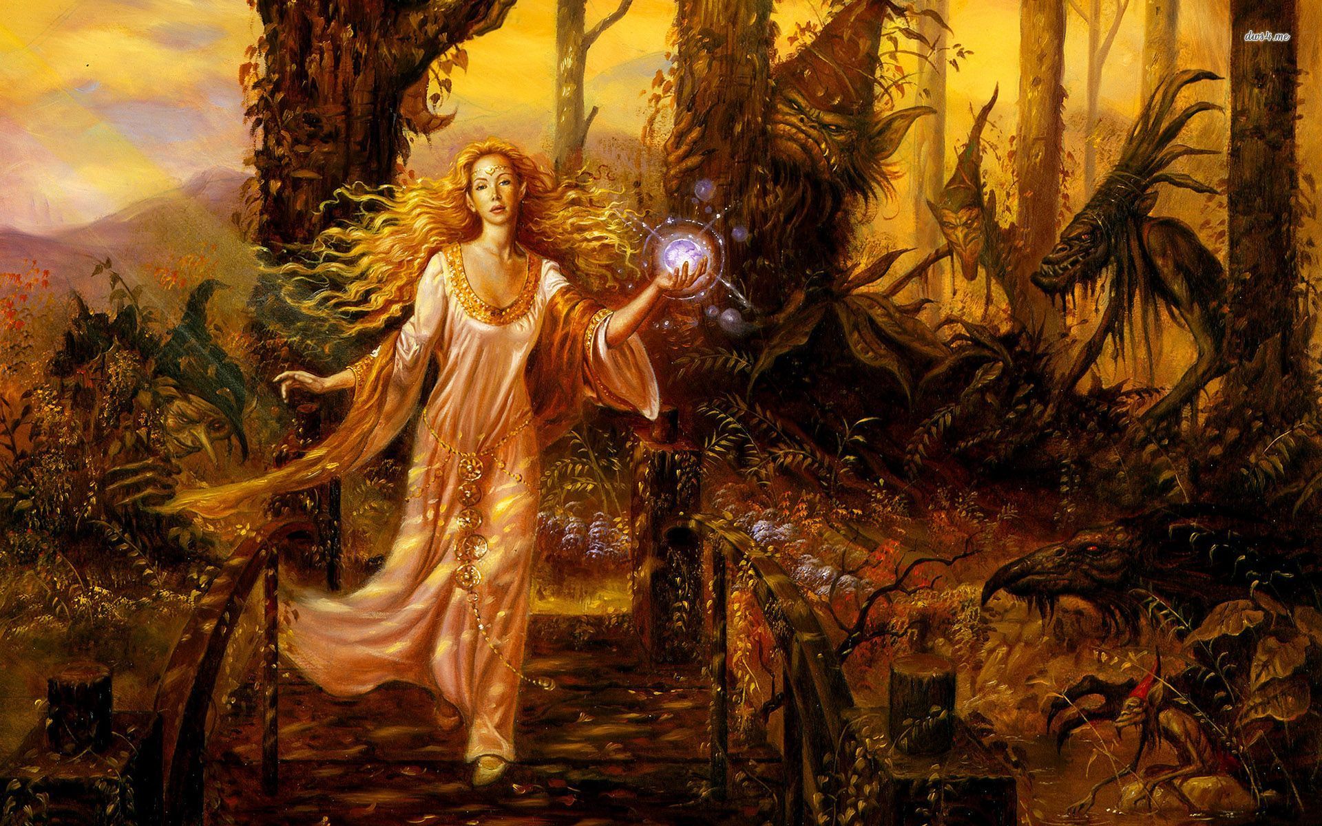 Fairy In The Forest - HD Wallpaper 