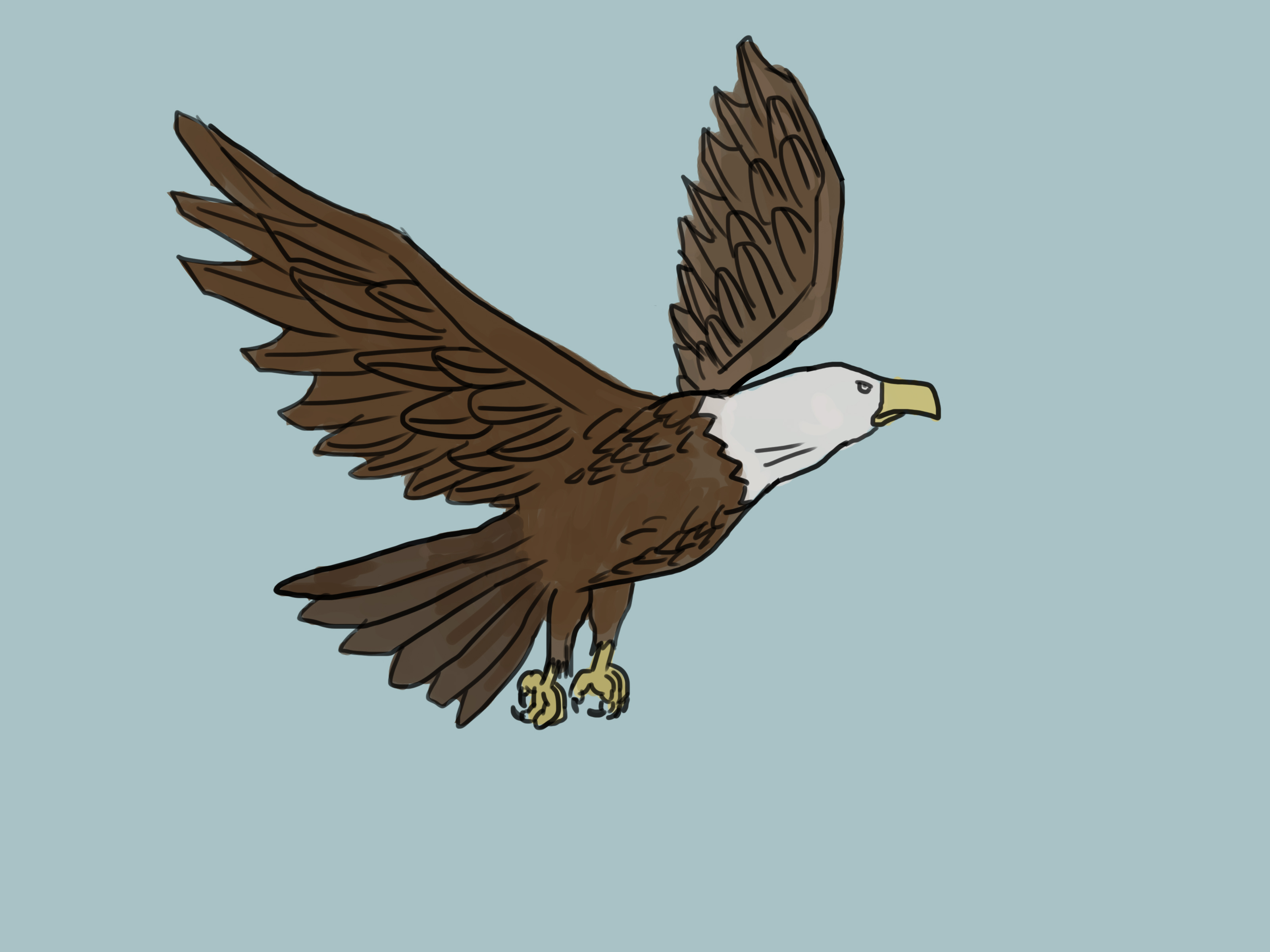 Image Titled Draw An Eagle Step - Drawing - HD Wallpaper 