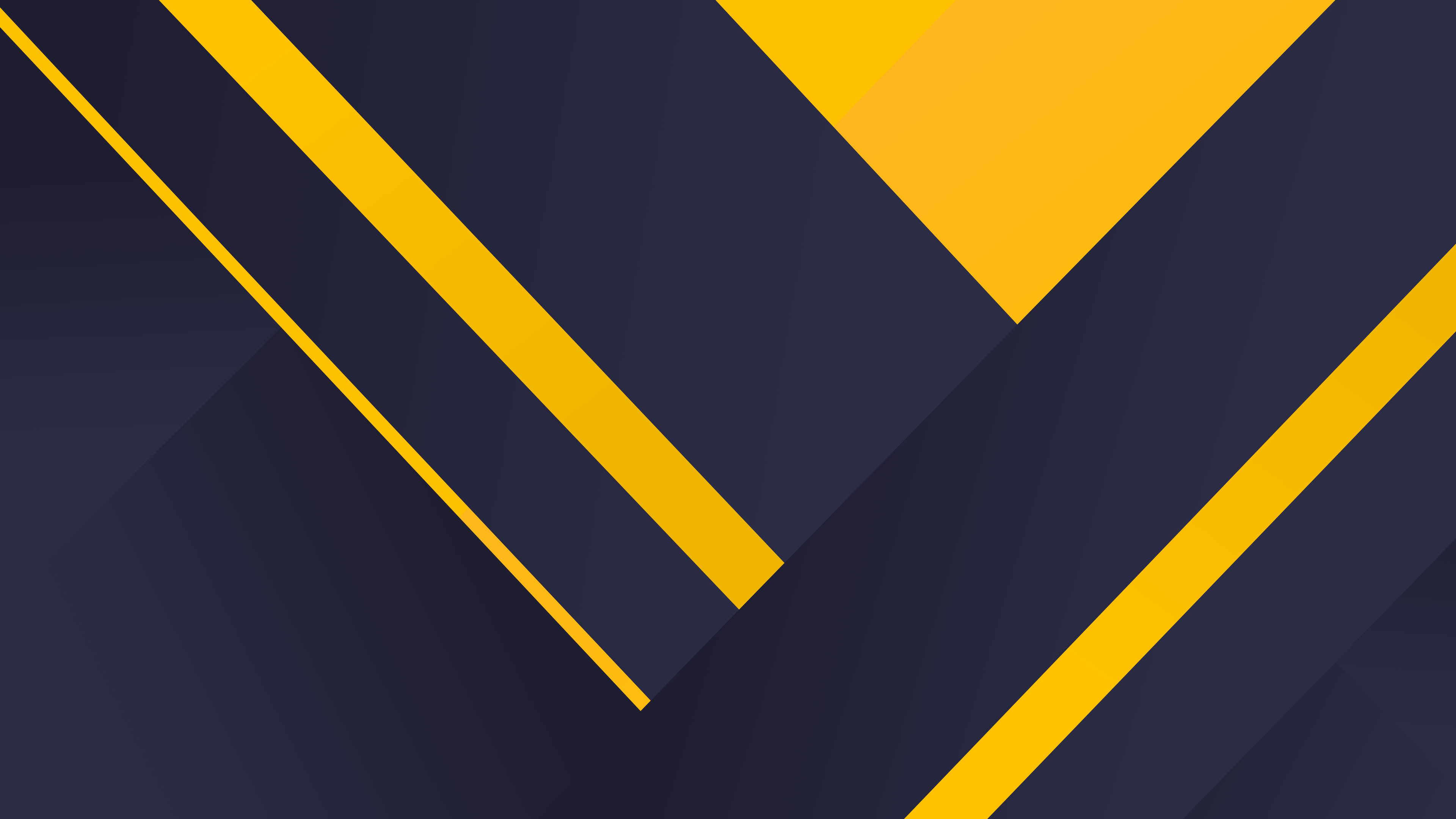 Geometric Material Yellow Blue 4k - Yellow 4k - HD Wallpaper 