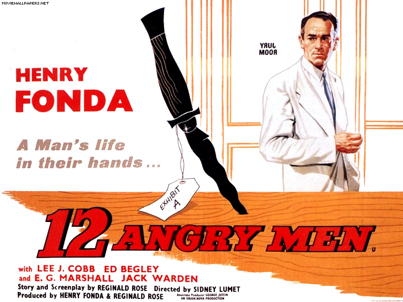 12 Angry Men 1957 Poster - HD Wallpaper 