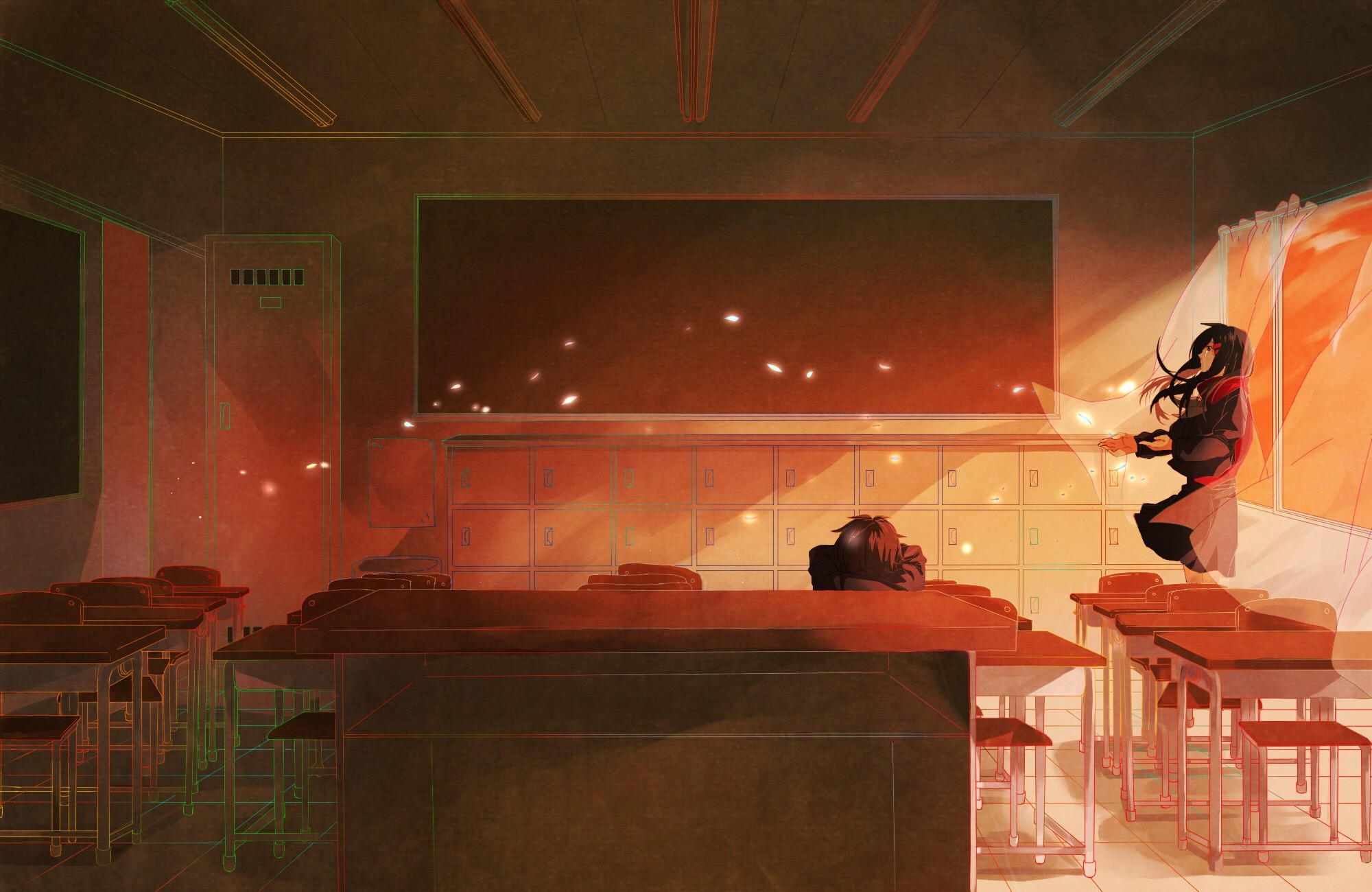 Cityscape City Town Anime Scenery Background Wallpaper - Ayano Tateyama Shintaro Kisaragi - HD Wallpaper 