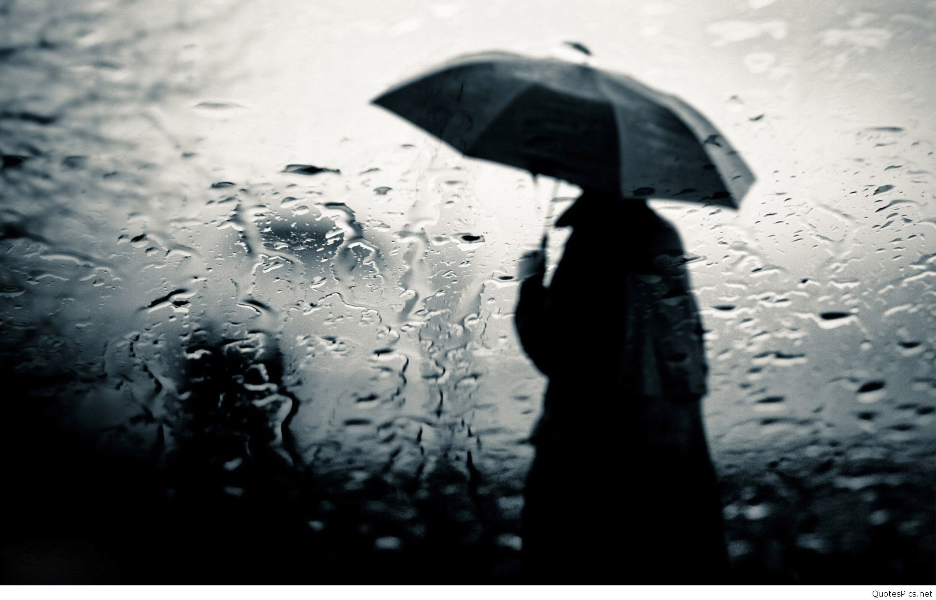 Alone Boy In Rain - HD Wallpaper 
