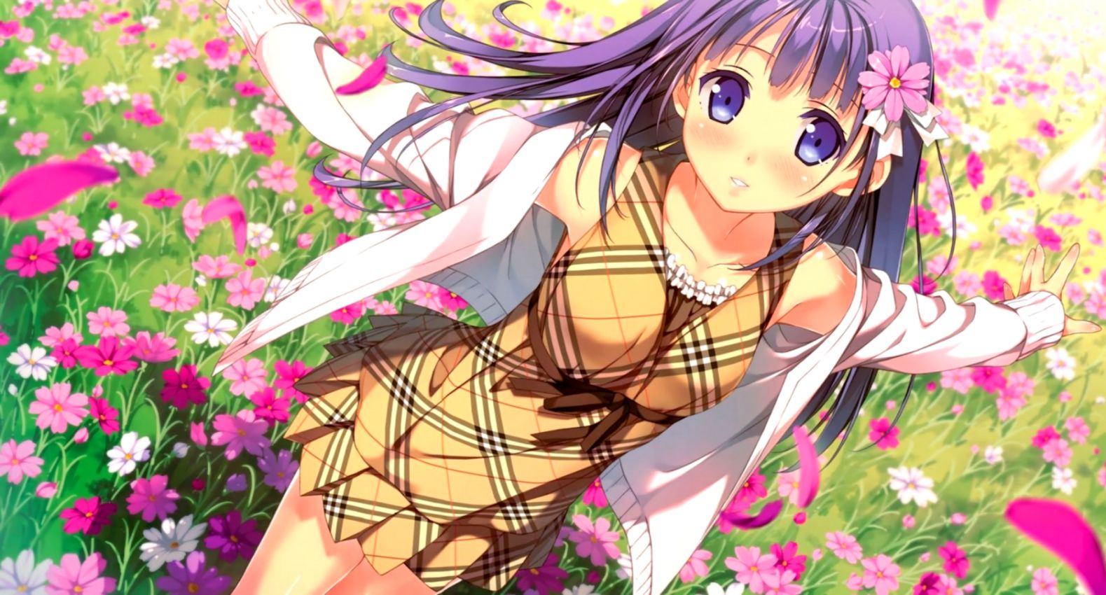 Cute Anime Girl Student - Cute Anime Girl Wallpaper Hd - HD Wallpaper 